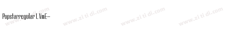 Popstarregular L VmE字体转换